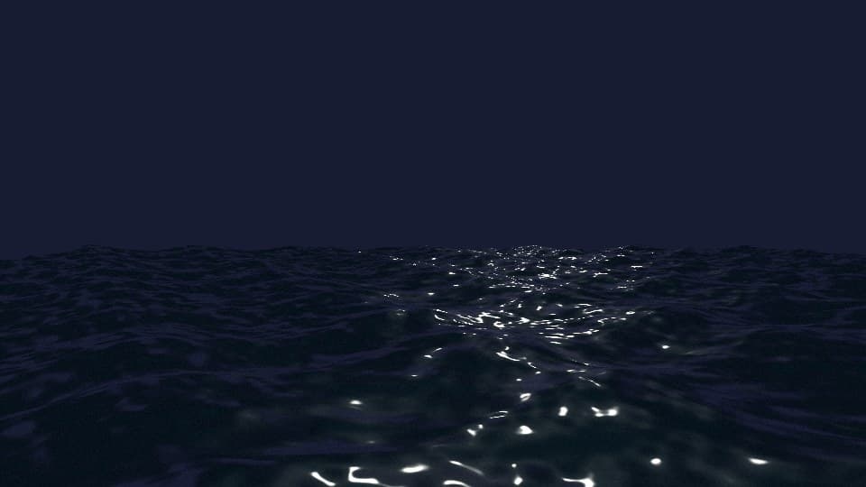Night Ocean example preview