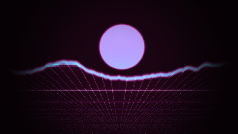 Synthwave Horizon example preview